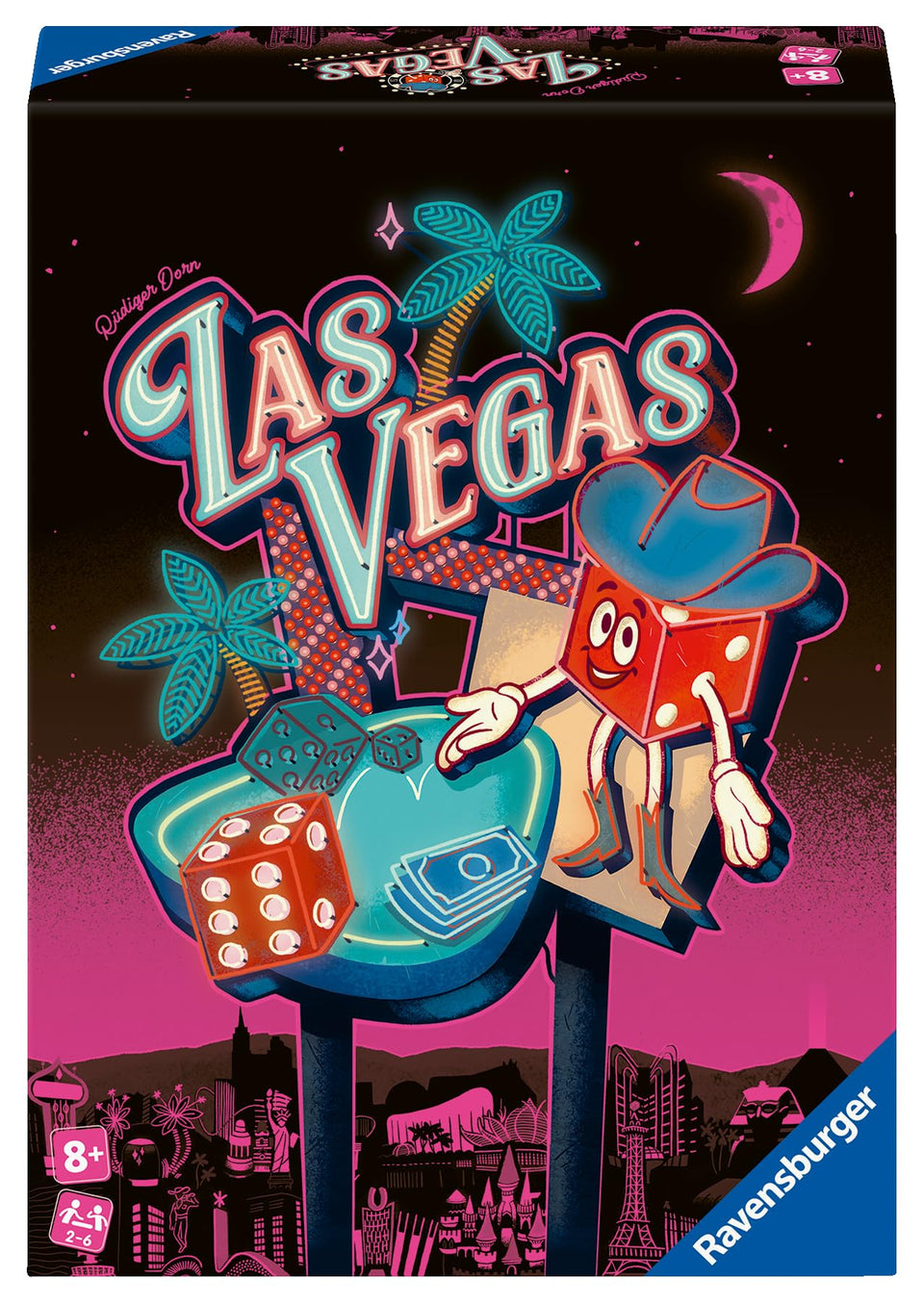 Ravensburger Las Vegas board game dice focus for fast, tense rounds of luck and strategy.
