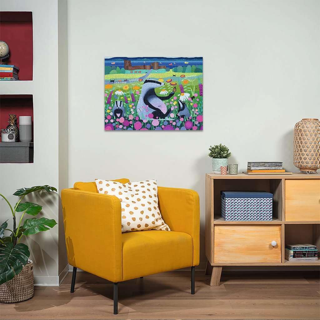 Ravensburger Linen finish close-up reducing glare for comfortable viewing
