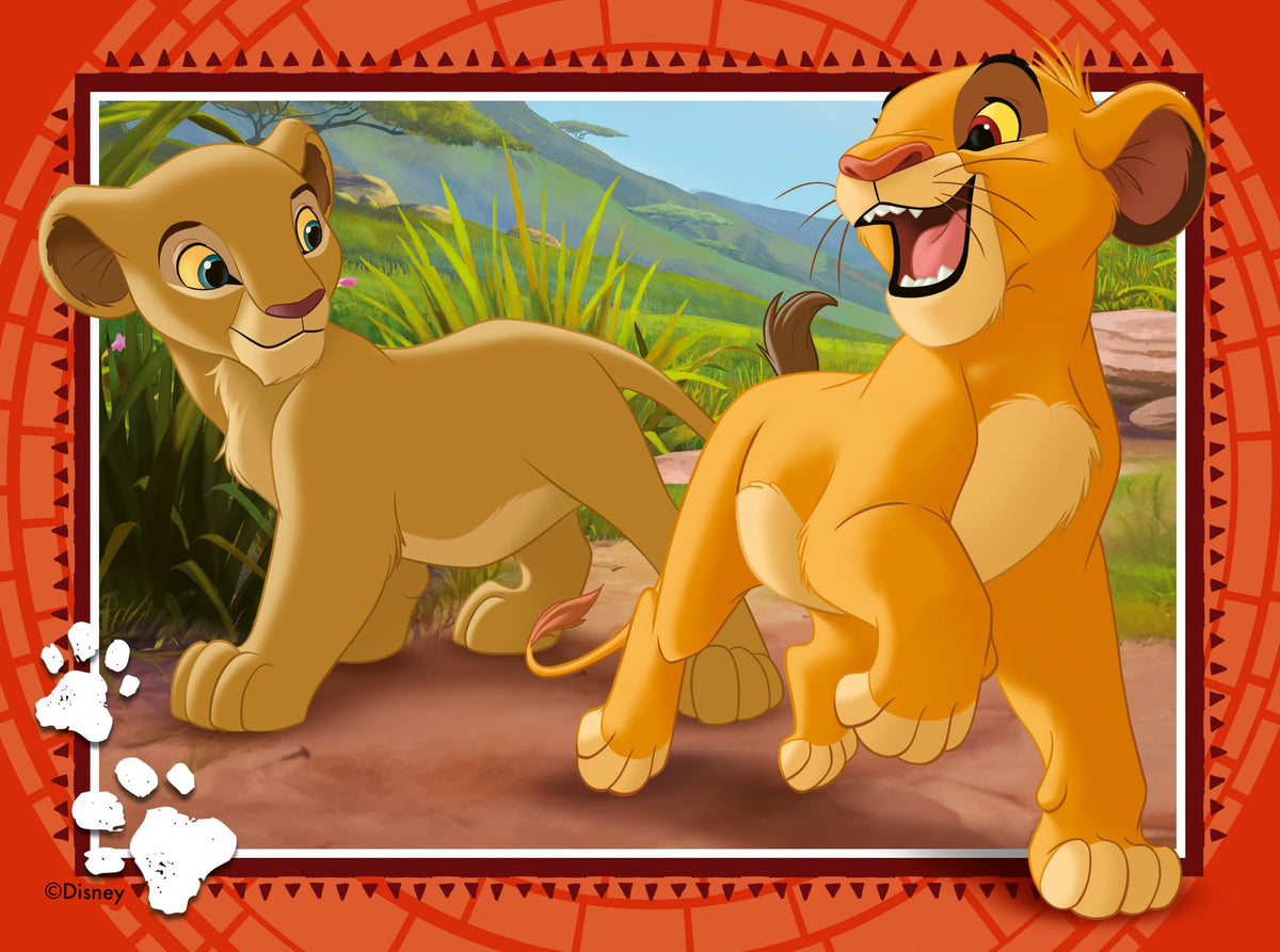 Ravensburger Lion King puzzle 3 years packaging showing contents and guide