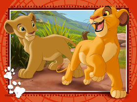 Ravensburger Lion King puzzle 3 years packaging showing contents and guide