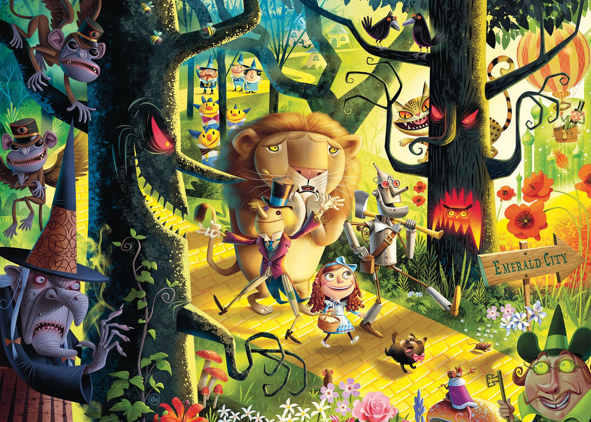 Ravensburger Lions & Tigers & Bears Oh My! puzzle box with vibrant adult artwork.