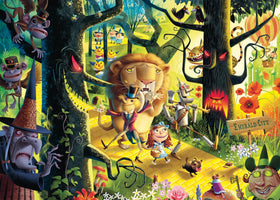 Ravensburger Lions & Tigers & Bears Oh My! puzzle box with vibrant adult artwork.