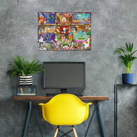 Ravensburger Looney Tunes Studio puzzle artwork of Looney Tunes characters for family fun.