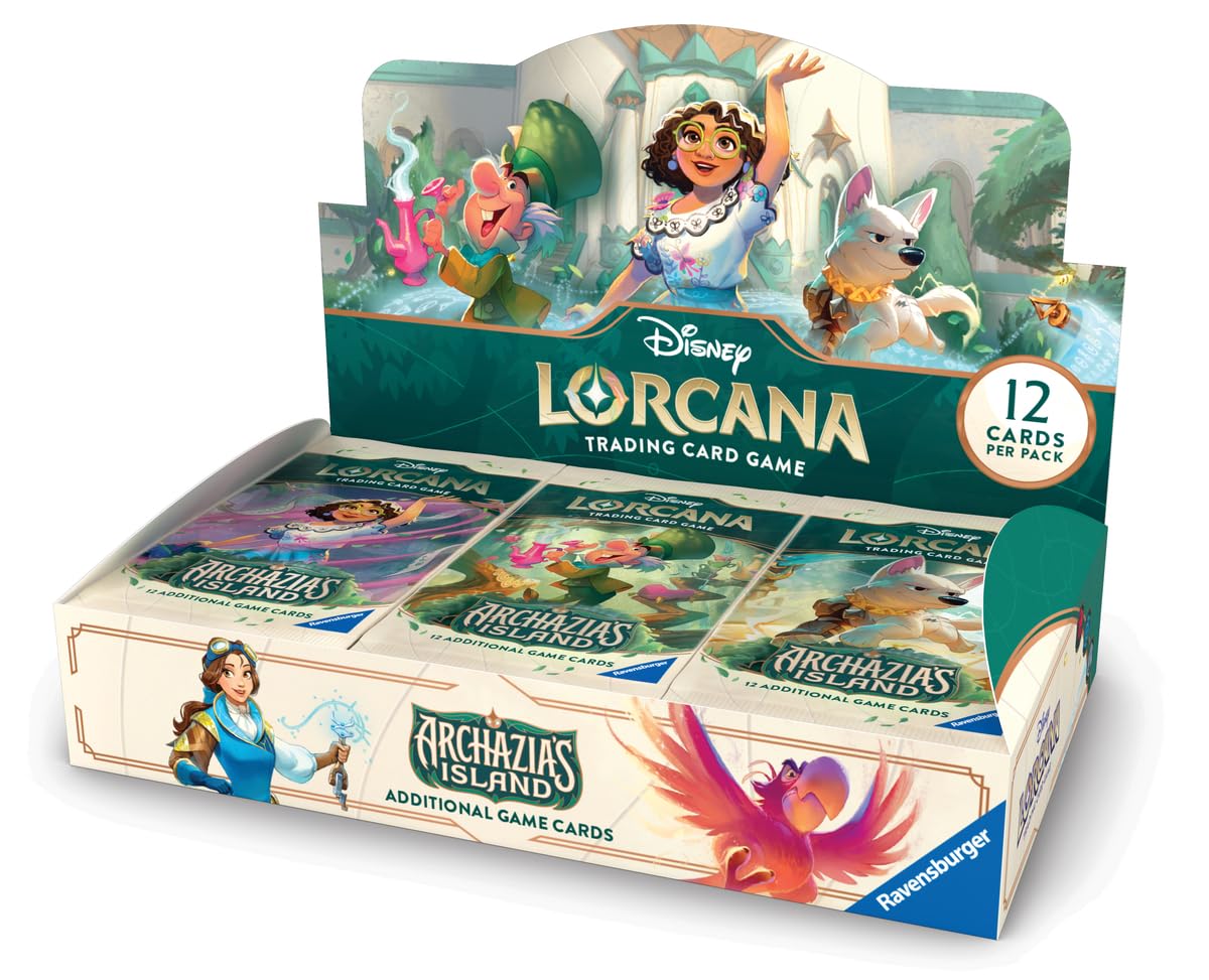 Ravensburger Lorcana Archazia's Island booster display front view, ideal for expanding your collection