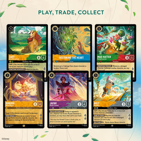 Ravensburger Lorcana Archazia's Island booster display side view for quick deck inspiration