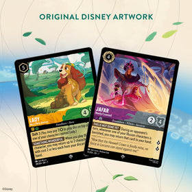 Ravensburger Lorcana Archazia's Island foil card highlight showing premium variants