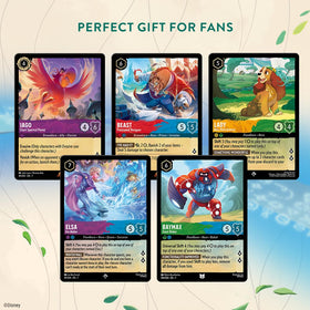 Ravensburger Lorcana Archazia's Island cards spread, perfect for trading and building decks