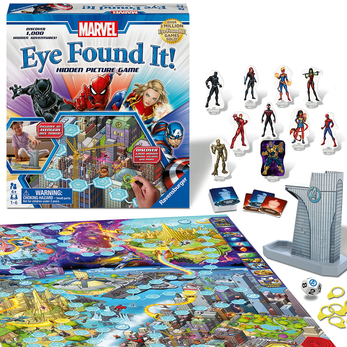 Ravensburger Marvel Eye Found It board game featuring the Wakanda map boosts cooperative play