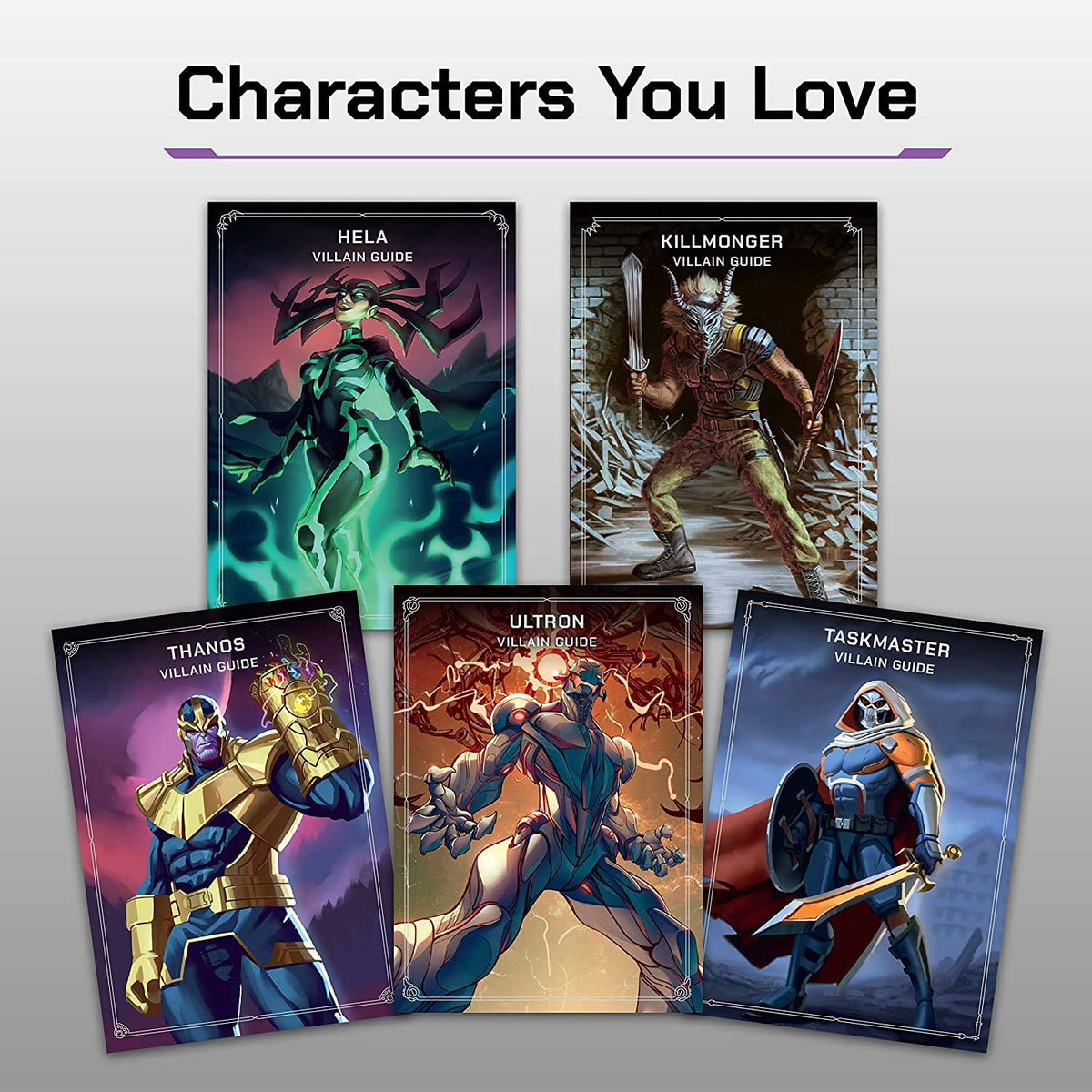Ravensburger Marvel Villainous Infinite Power domains establish thematic play areas