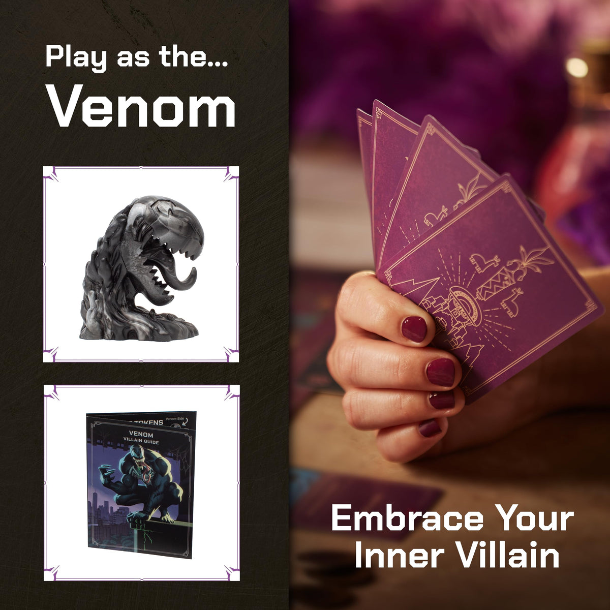 Venom bond with Spider-Man visual showing a key game mechanic
