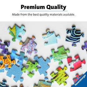 Ravensburger matte-finish print reduces glare for comfortable viewing.