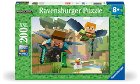 Ravensburger Minecraft Adventures 200-piece puzzle with characters for imaginative play.