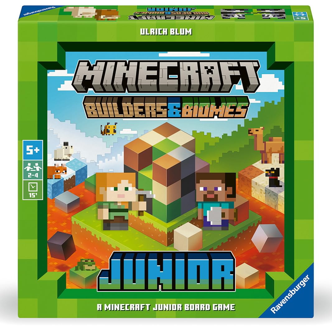 Ravensburger Minecraft Builders Biomes Junior family gift for Minecraft fans.