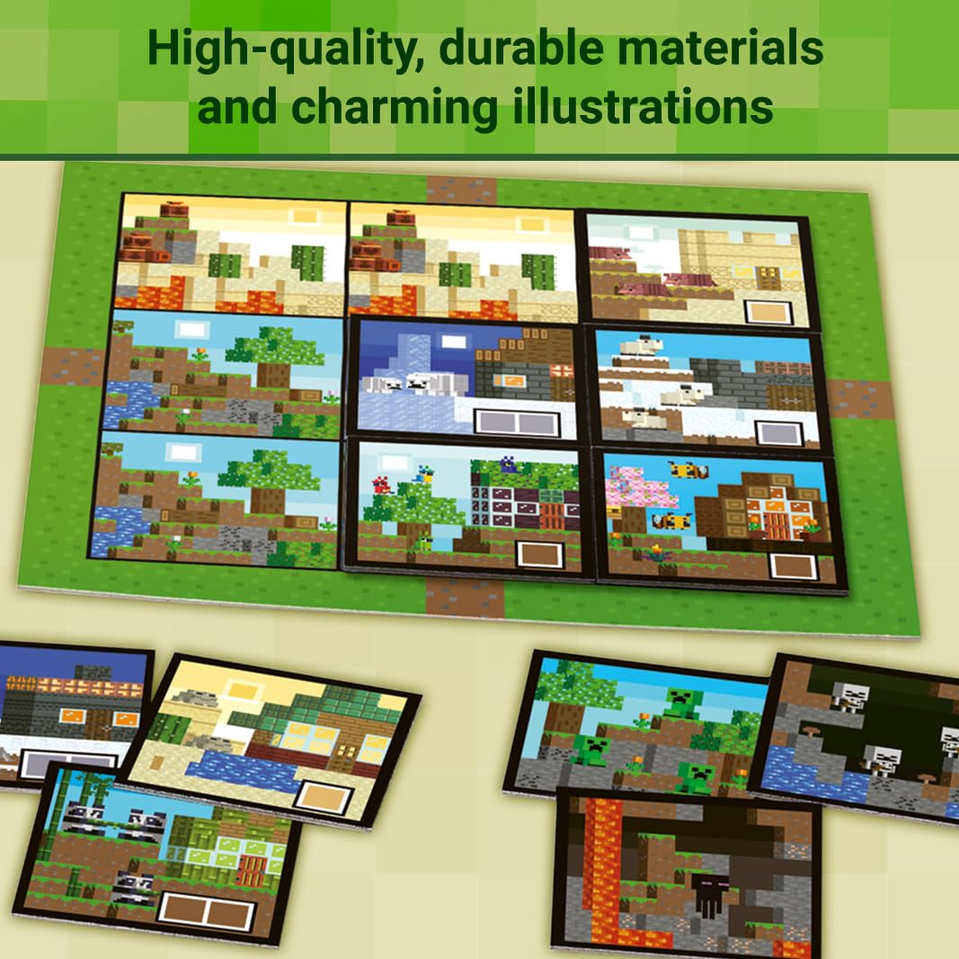 Ravensburger Minecraft Builders Biomes Junior varied levels provide longer, flexible play.