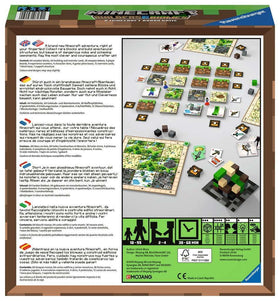 Mobs and weapon tokens from Ravensburger Minecraft Builders & Biomes.