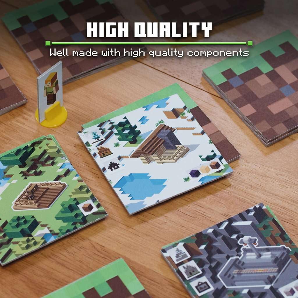 Ravensburger Minecraft Builders & Biomes unique Overworld grid for fresh strategy.