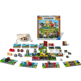 Ravensburger Minecraft Heroes of the Village components enhance immersive play and replayability