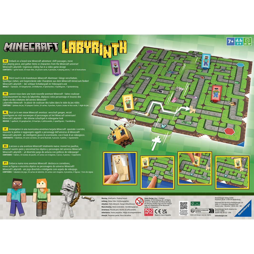 Ravensburger Minecraft Labyrinth suitable for ages 7 and up