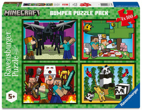 Ravensburger Minecraft underwater world puzzle image highlighting colorful coral and creatures for imaginative play.