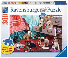 Ravensburger Mischief Makers puzzle with premium components for a smooth, nearly dust-free image.
