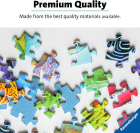 Ravensburger museum-quality linen paper provides glare-free visuals.