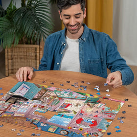 Ravensburger My Haven No7 cozy couch interior for relaxing puzzling moments