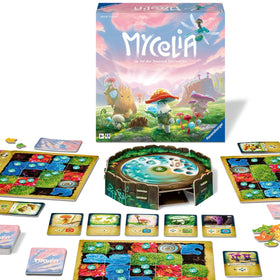 Ravensburger Mycelia shrine of life with dewdrops, an engaging centerpiece for strategic play