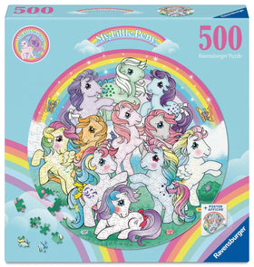 Ravensburger My Little Pony round puzzle: colorful scene promotes relaxing focus and mindful breaks