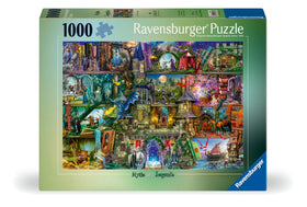 Ravensburger Myths & Legends unicorn meadow puzzle—bright imagery supports relaxing, screen-free evenings.