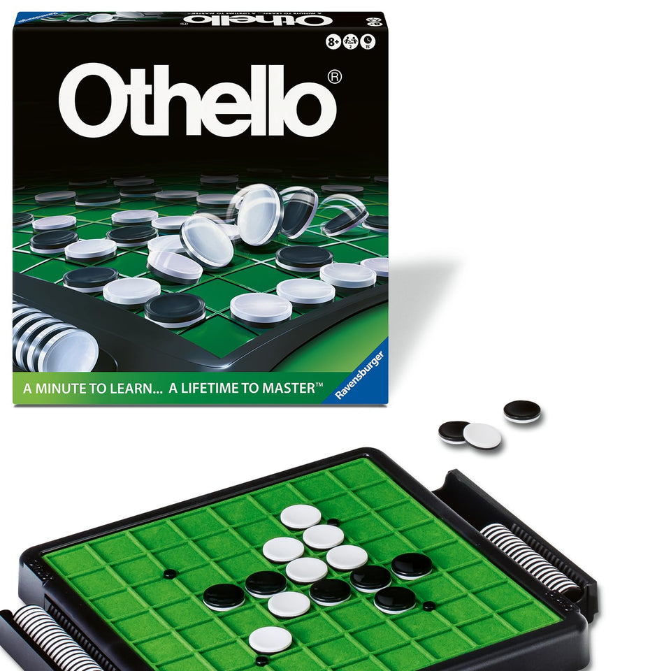 Ravensburger Othello board and discs ready for quick, strategic two-player match.