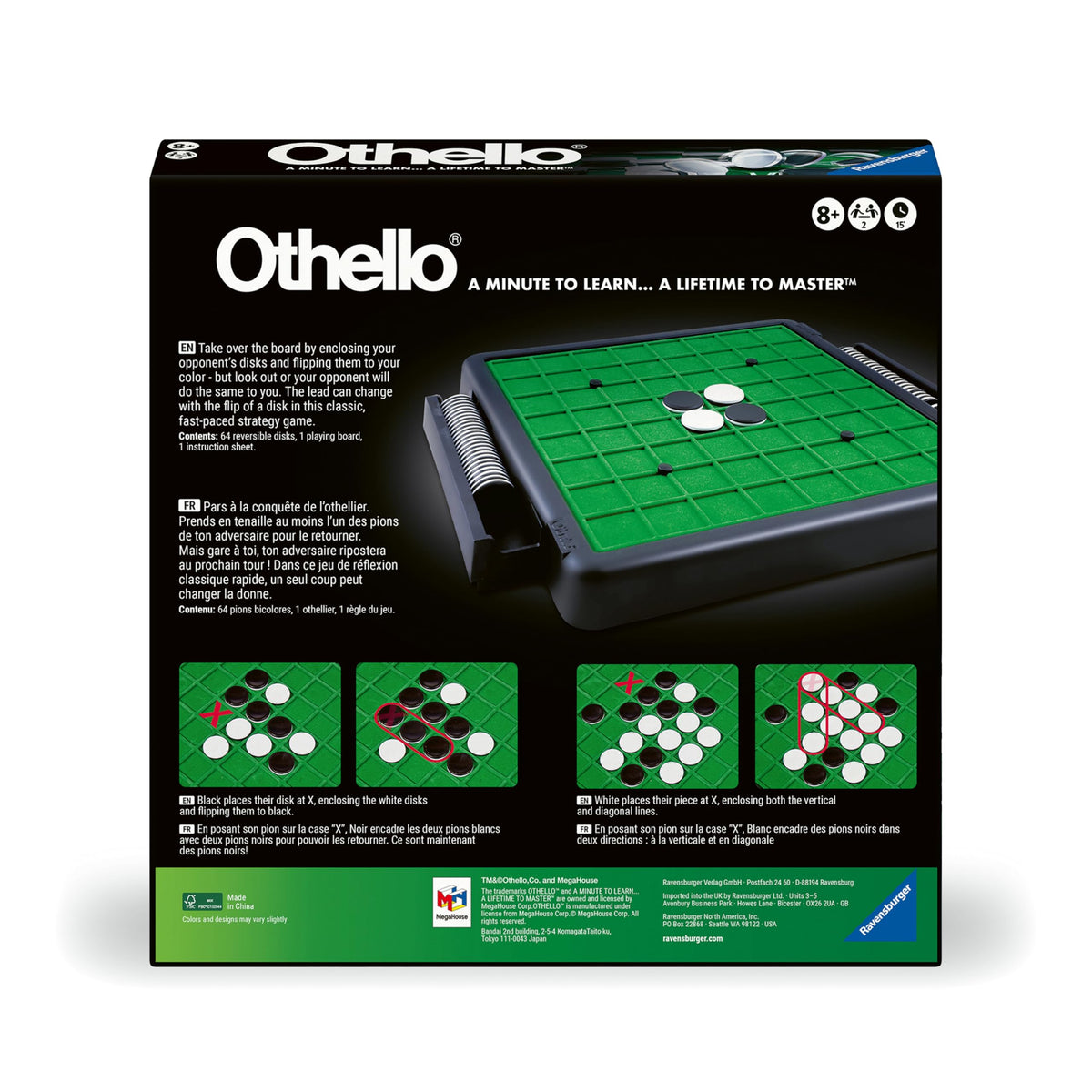Ravensburger Othello family game night setup for engaging, portable play.