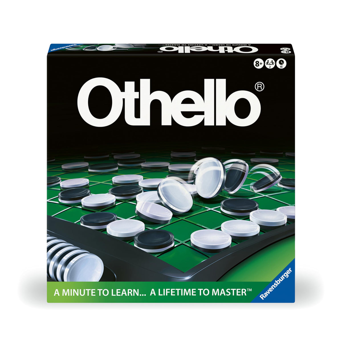 Ravensburger Othello portable board ideal for travel and on-the-go competition.