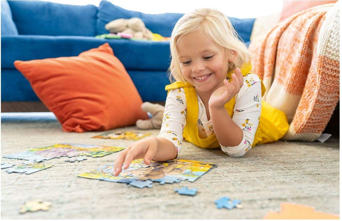 Ravensburger Peppa Pig passengers on bus image showcasing cooperative play and imaginative travel.