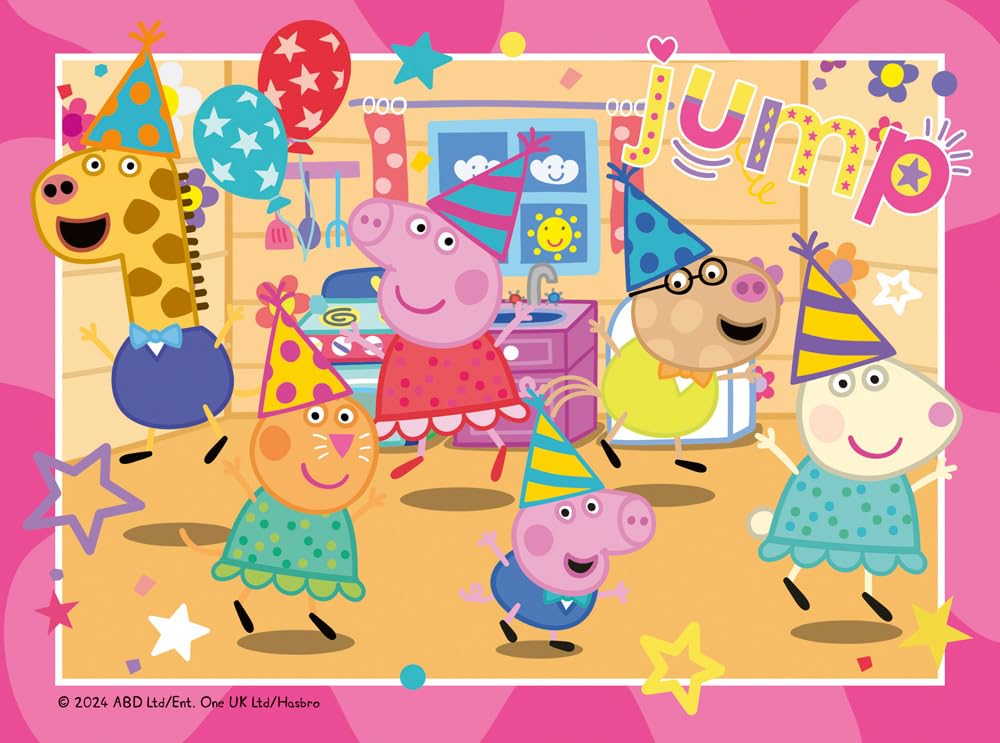 Ravensburger Peppa Pig puzzle poster guide helps easy assembly