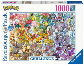 Ravensburger Pokémon 1000-piece puzzle showing a challenging color-focused layout for fans