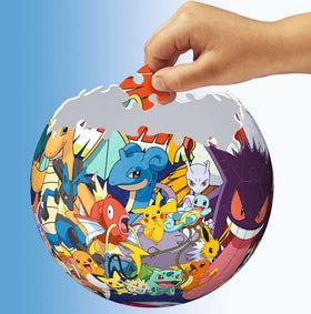 72-piece Ravensburger 3D Ball puzzle, you build a sturdy sphere.