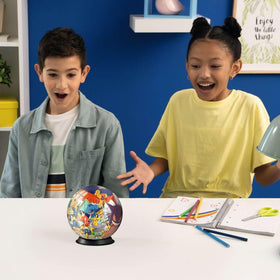 Ravensburger 3D Ball pieces slot together for a strong model.