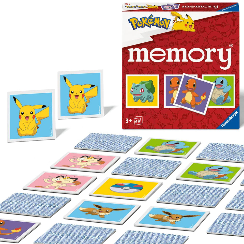 Ravensburger Pokemon Mini Memory: 48 picture cards for engaging matching gameplay.