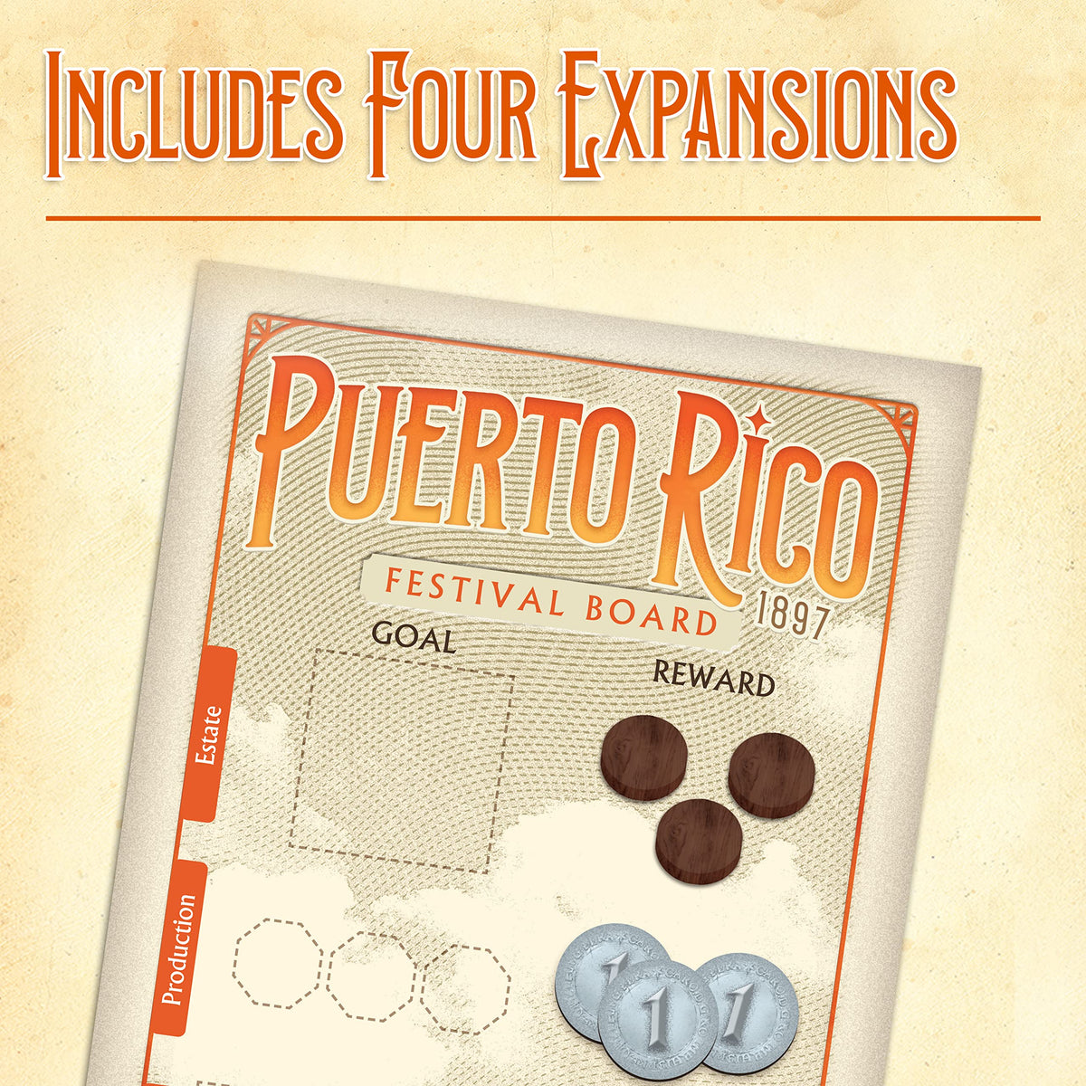 Ravensburger Puerto Rico 1897 citizens introduce diverse characters for richer play.
