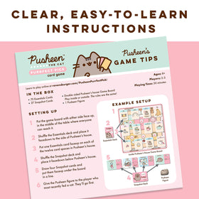 Ravensburger Pusheen Purrfect Pick double-sided board enables varied play.