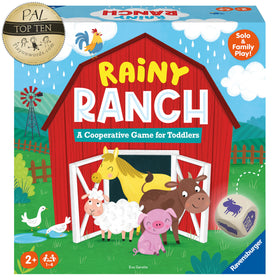 Ravensburger Rainy Ranch animal pieces unlock imaginative pretend play.