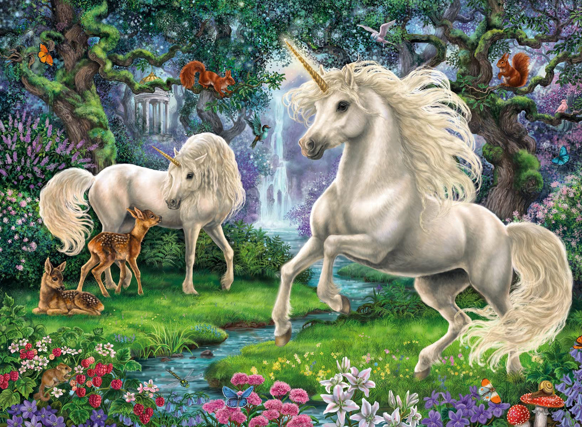 Ravensburger Unicorns softclick technology ensures snug piece fits during building.