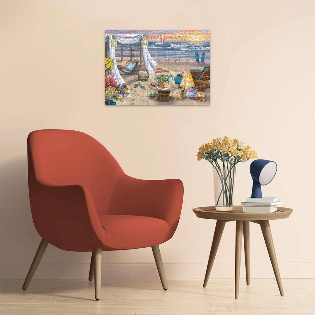 Ravensburger Cabana Retreat softclick-technology — secure, satisfying fits while solving.