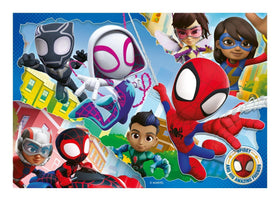 Ravensburger Spidey and His Friends puzzle-characters highlight Marvel pals, fostering imagination and cooperative play.
