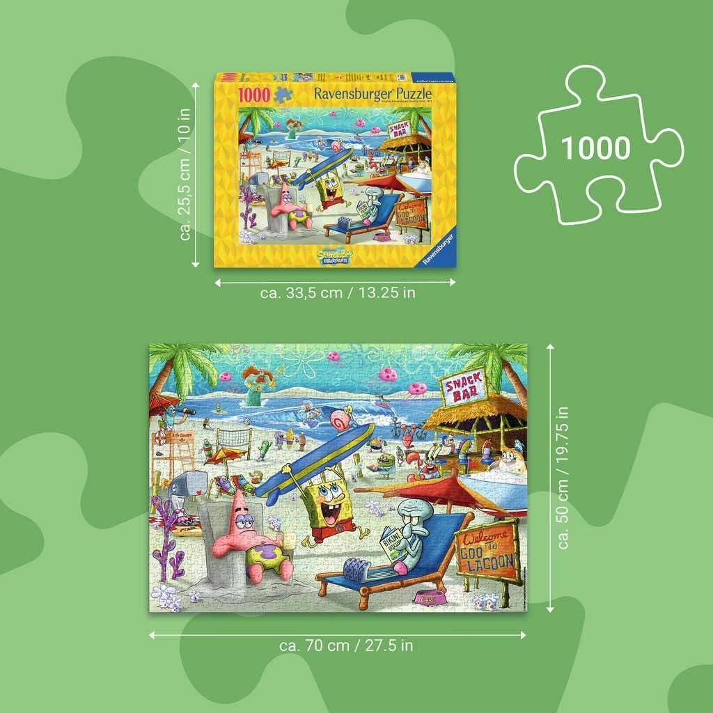Ravensburger SpongeBob bright summer scene helps unwind after a long day.