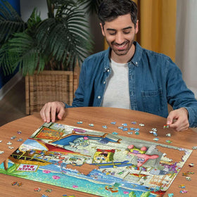 Ravensburger SpongeBob detailed puzzle pieces ensure a precise, satisfying fit.