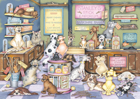 Ravensburger Stanley's Stick Emporium puzzle cover showcasing premium design for adults