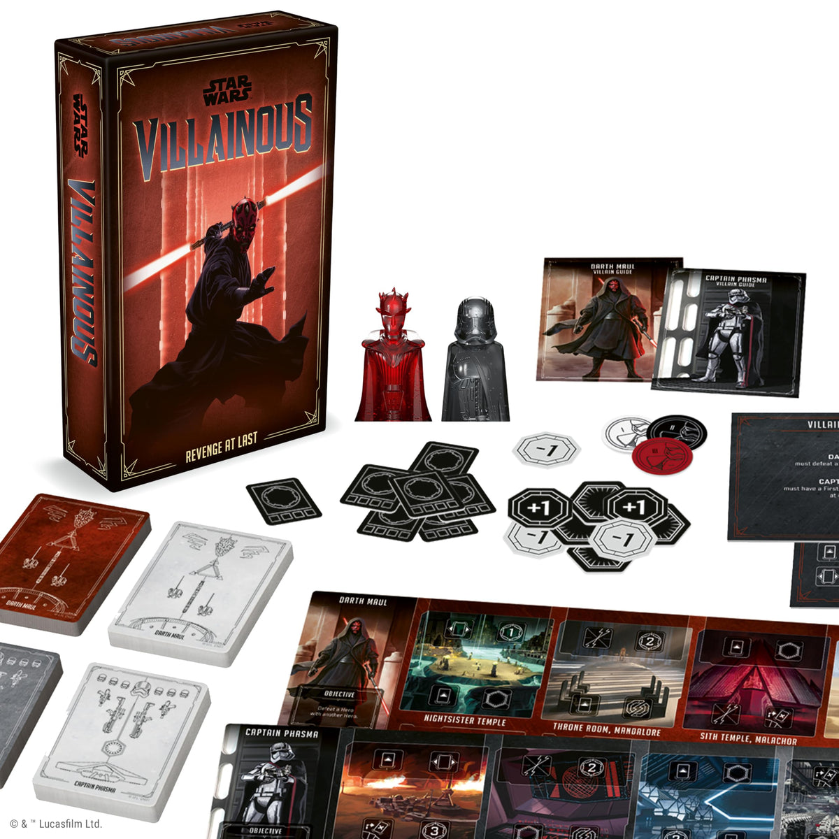 Ravensburger Star Wars Villainous Expandalone 2 cover art evokes epic space saga for family game night.