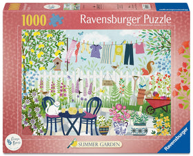 Ravensburger Summer Garden premium sustainable quality with an extra-thick board for lasting puzzle fun.