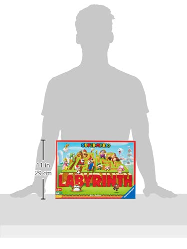 Ravensburger Super Mario Labyrinth character cards featuring Mario and friends.